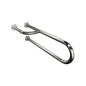 Uchwyt półokrągły umywalkowy lewy ANDEX Bez Barier 812/L/CC stal nierdzewna polerowana