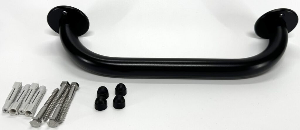 Uchwyt prosty 30cm Ø25 ANDEX Bez Barier 821NG stal nierdzewna czarny