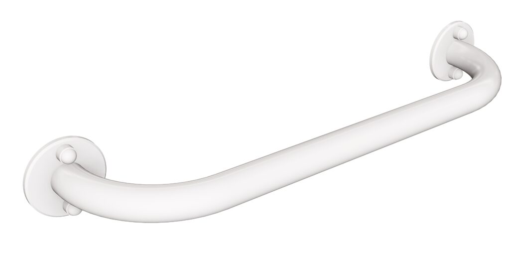 Uchwyt prosty 40cm Ø25 ANDEX Bez Barier 822/40B stal nierdzewna biały