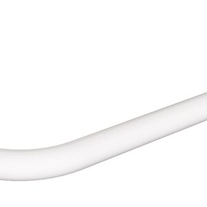 Uchwyt prosty 40cm Ø25 ANDEX Bez Barier 822/40B stal nierdzewna biały