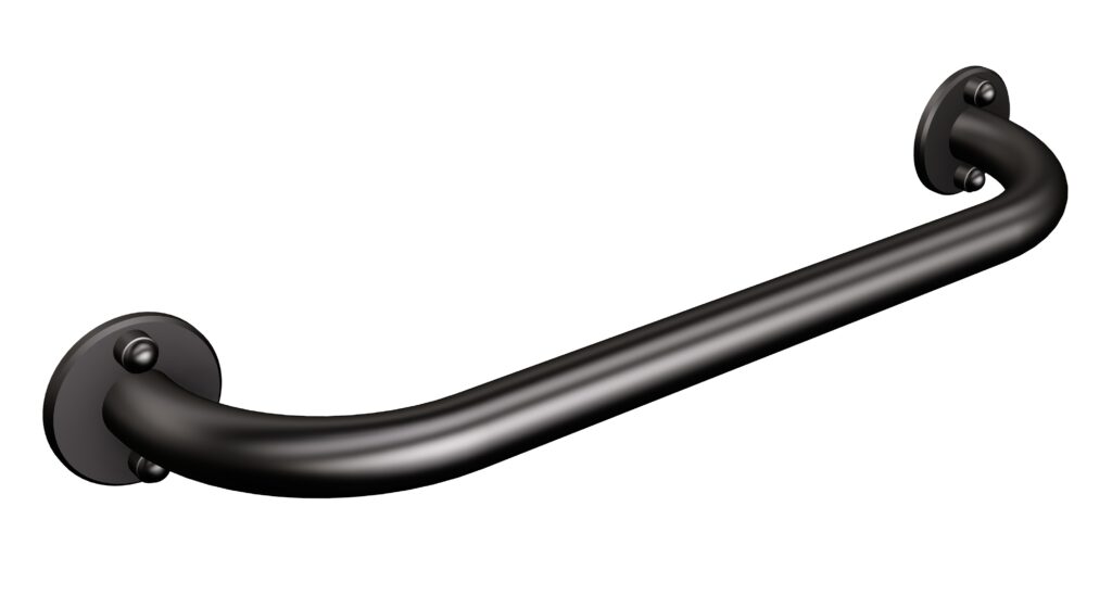 Uchwyt prosty 40cm Ø25 ANDEX Bez Barier 822/40NG stal nierdzewna czarny