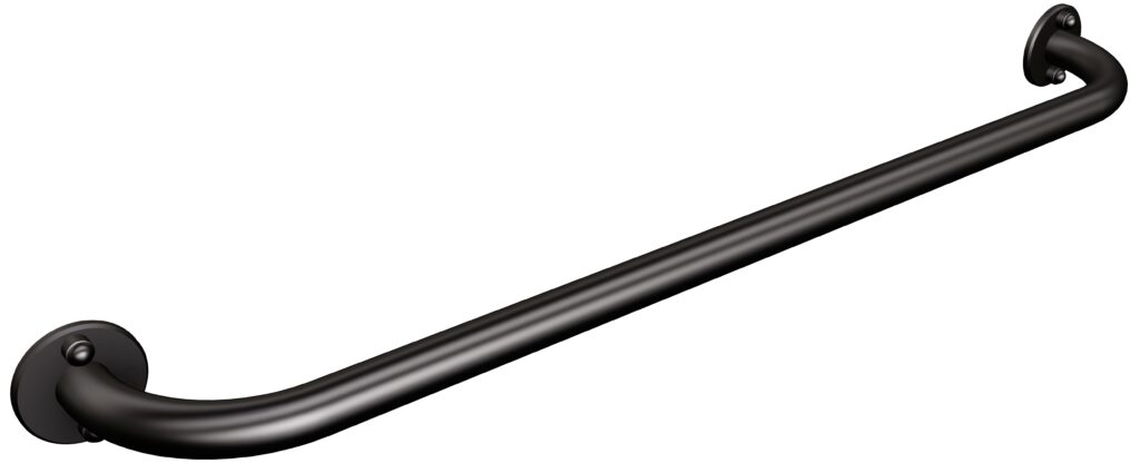 Uchwyt prosty 70cm Ø25 ANDEX Bez Barier 822/70NG stal nierdzewna czarny