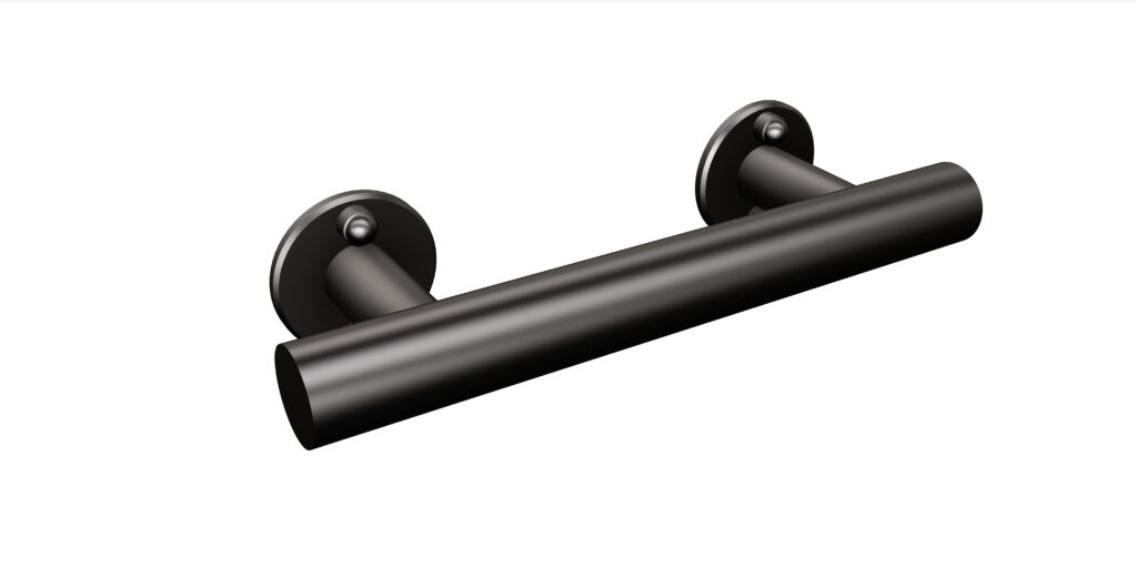 Uchwyt prosty prysznicowy 27cm Ø32 ANDEX Bez Barier 843/270NG stal nierdzewna czarny