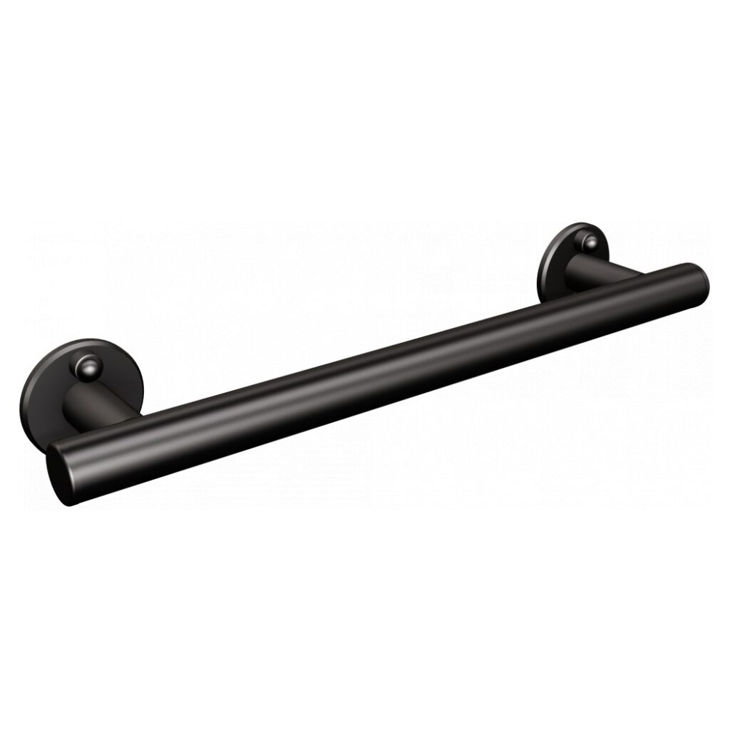 Uchwyt prosty prysznicowy 37cm ANDEX Bez Barier 804/370NG stal nierdzewna czarny