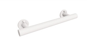 Uchwyt prosty prysznicowy 37cm Ø32 ANDEX Bez Barier 843/370B stal nierdzewna biały