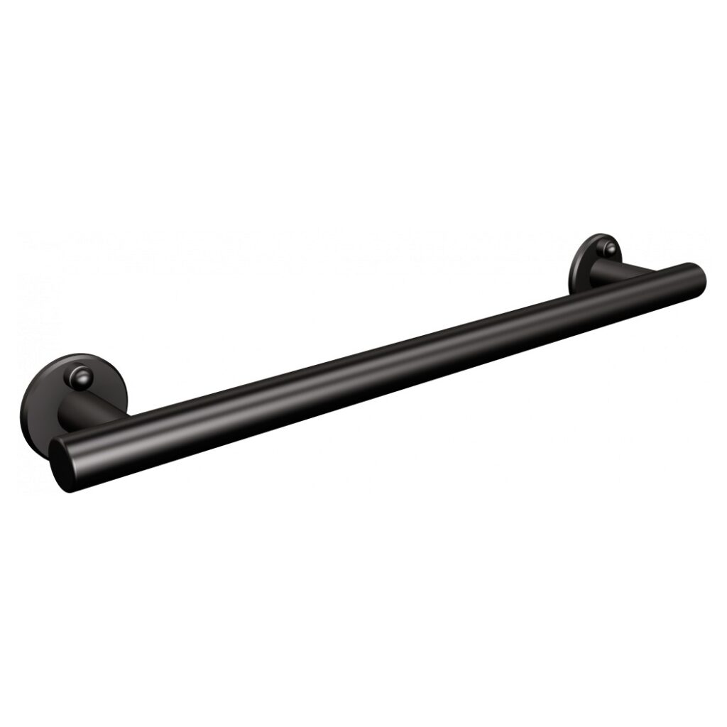 Uchwyt prosty prysznicowy 47cm ANDEX Bez Barier 804/470NG stal nierdzewna czarny