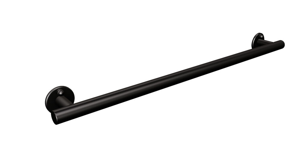 Uchwyt prosty prysznicowy 67cm ANDEX Bez Barier 804/670NG stal nierdzewna czarny