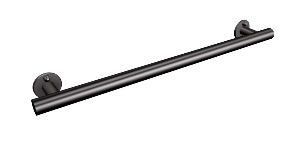 Uchwyt prosty prysznicowy 67cm Ø32 ANDEX Bez Barier 843/670NG stal nierdzewna czarny