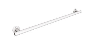 Uchwyt prosty prysznicowy 77cm ANDEX Bez Barier 804/770B stal nierdzewna biały