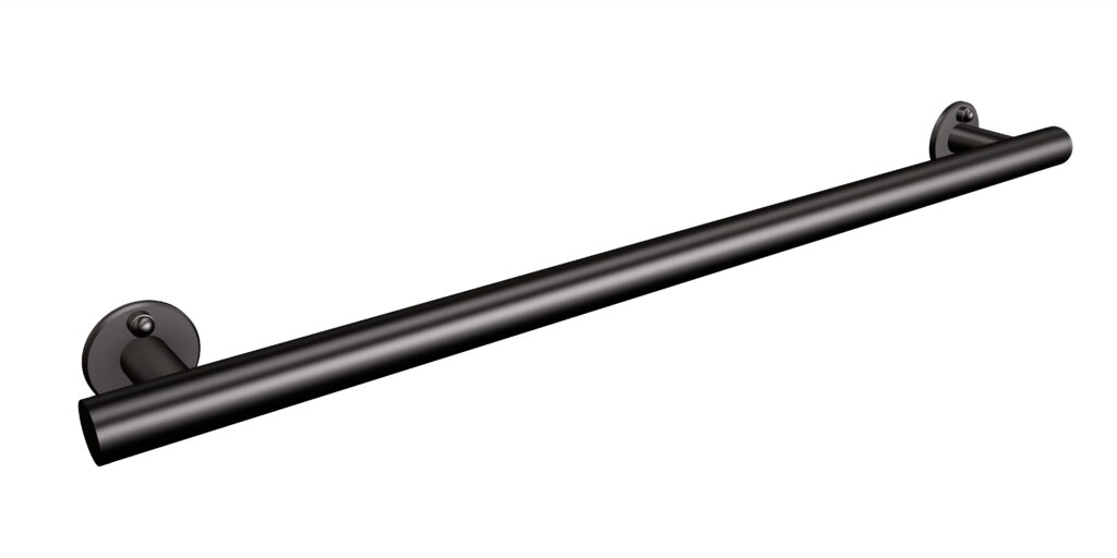 Uchwyt prosty prysznicowy 77cm Ø32 ANDEX Bez Barier 843/770NG stal nierdzewna czarny