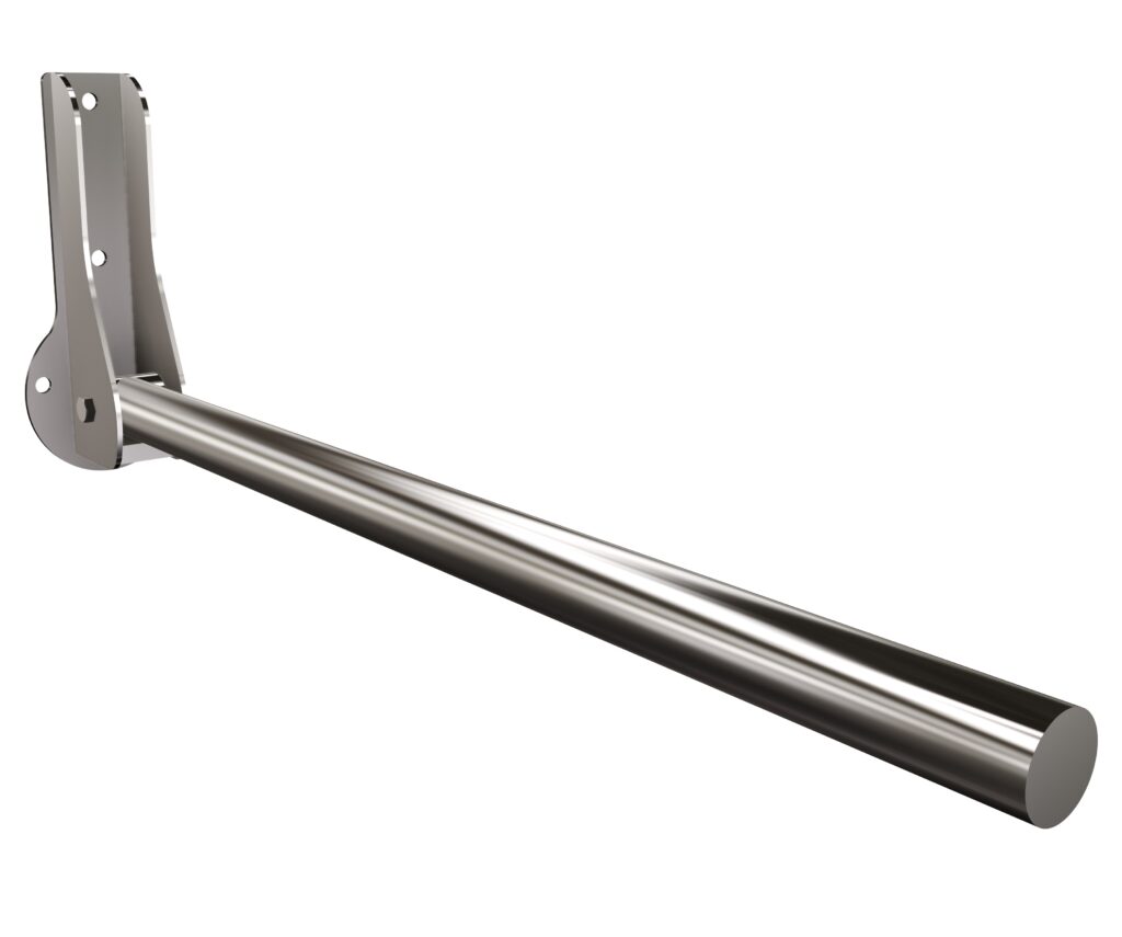 Uchwyt prosty uchylny Ø32 ANDEX Bez Barier 831CC stal nierdzewna polerowana