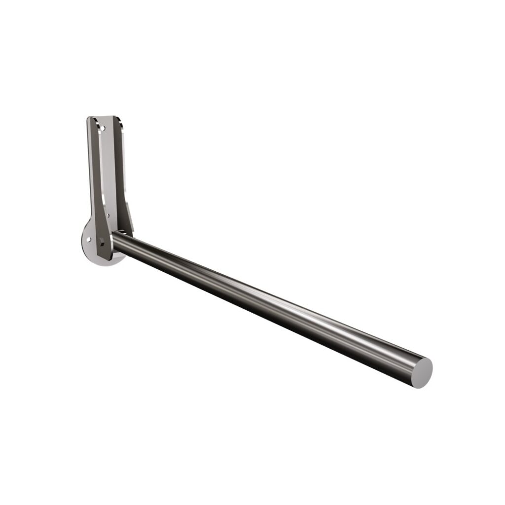 Uchwyt prosty uchylny Ø38 ANDEX Bez Barier 829CC stal nierdzewna polerowana