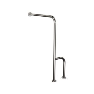 Uchwyt ścienno-podłogowy prawy 60×80 cm ANDEX Bez Barier 813/P/CC stal nierdzewna polerowana