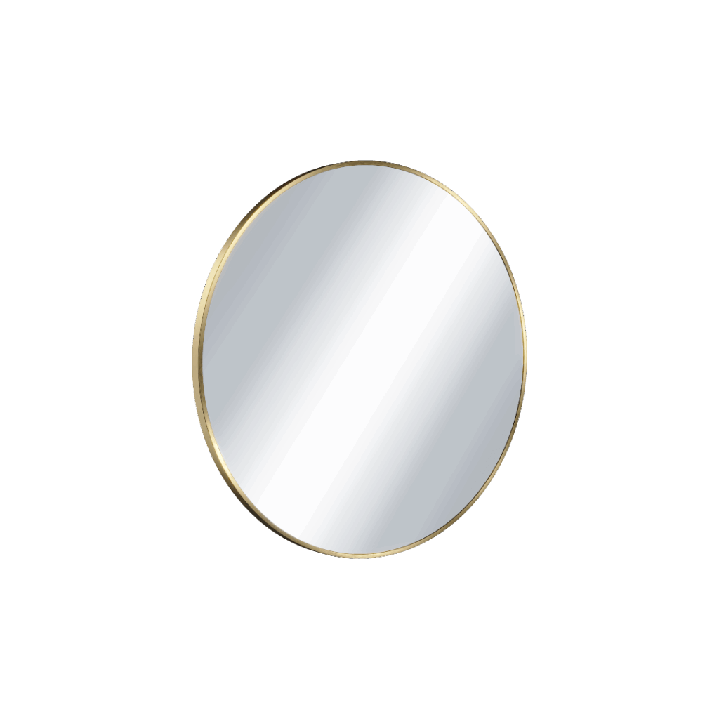 Virro lustro łazienkowe 60 cm okrągłe, złoty szczotkowany