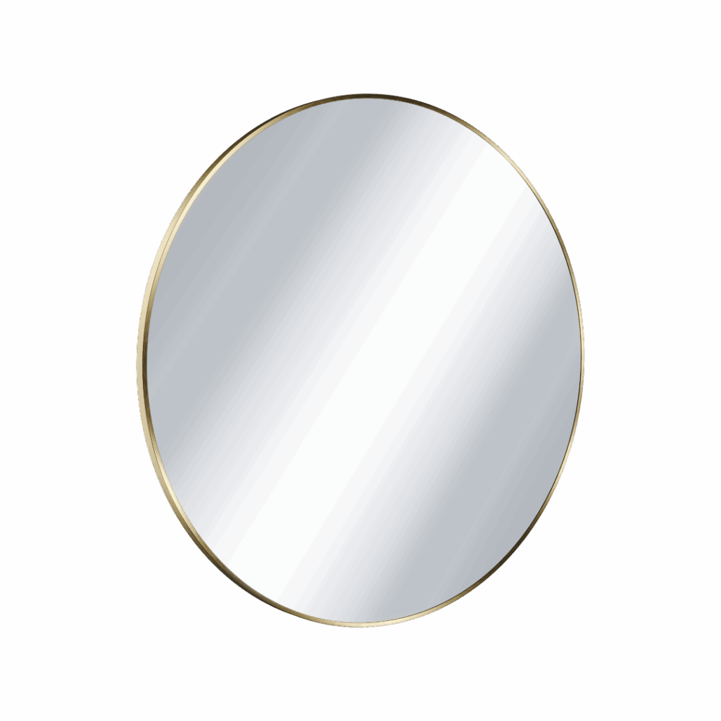 Virro lustro łazienkowe 80 cm okrągłe, złoty szczotkowany