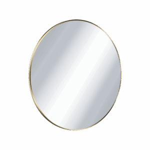 Virro lustro łazienkowe 80 cm okrągłe, złoty szczotkowany