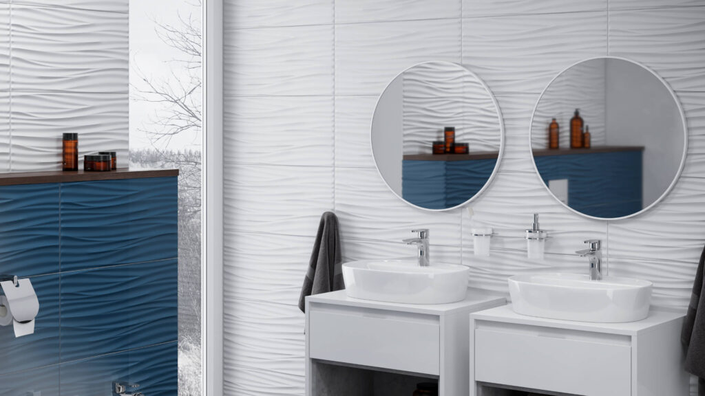 Virro lustro łazienkowe 80 cm okrągłe, biały mat