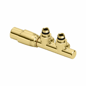 Volaro 2.0 zestaw zintegrowany termostat grzejnikowy lewy, złoty połysk