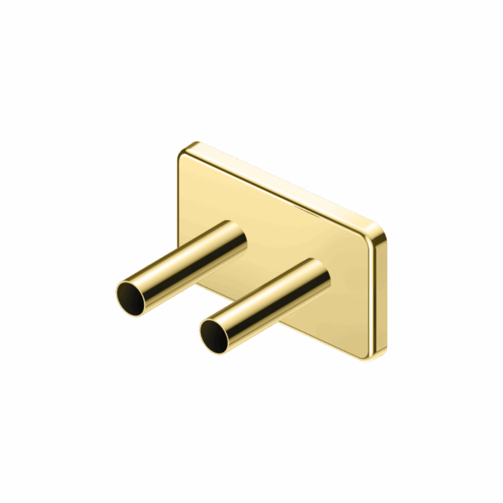 Volaro zestaw maskujący do zaworów grzejnikowych, złoty połysk