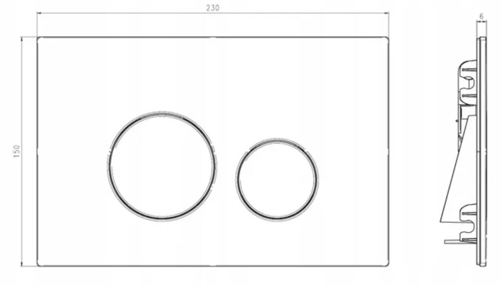 JOMO/WERIT PRZYCISK SWITCH MIEDŹ / CZARNY MATOWY 102-000000441