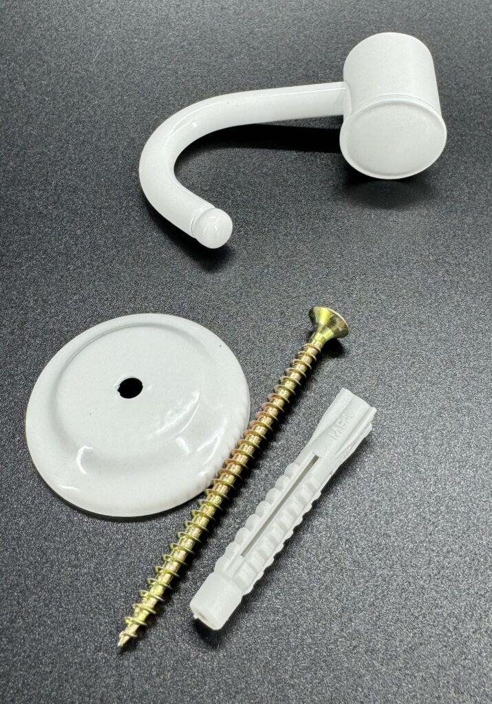 Wieszak 1-hakowy ANDEX Classic 009B biały