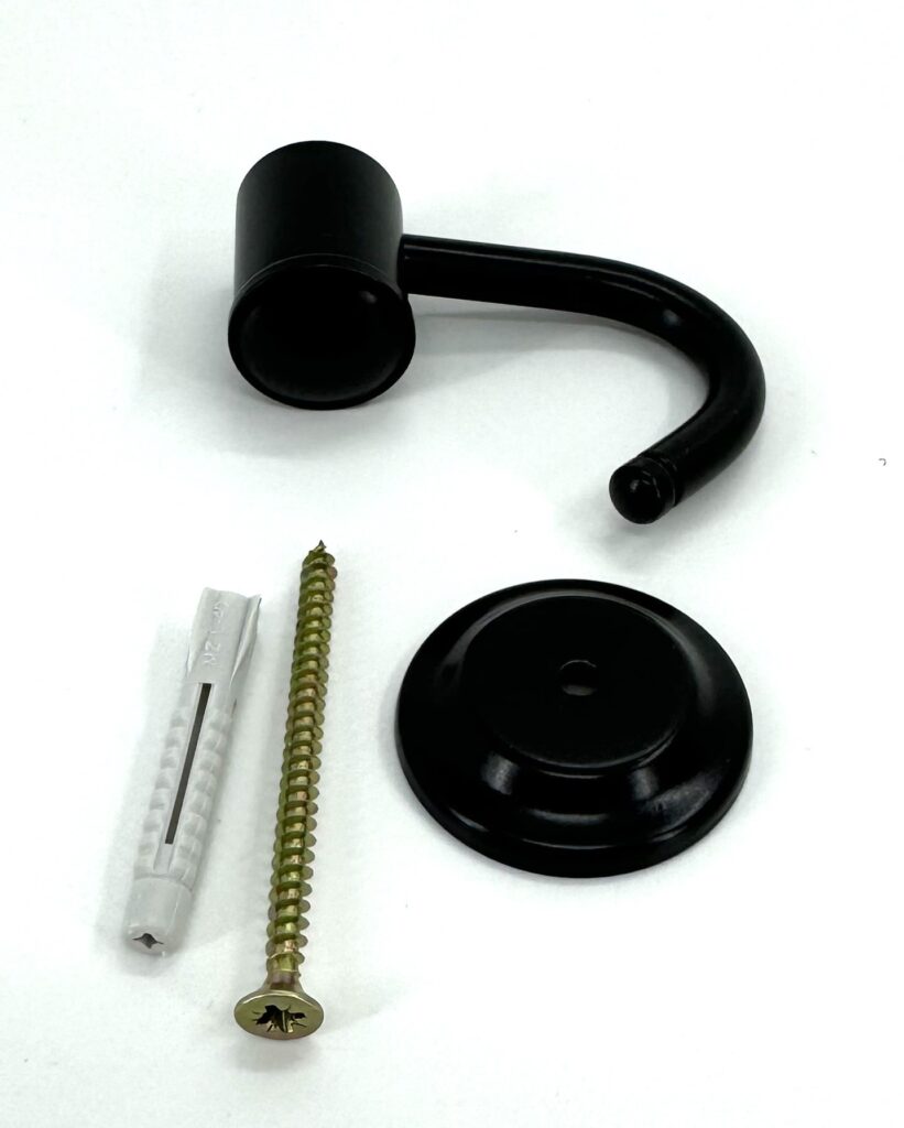 Wieszak 1-hakowy ANDEX Classic 009NG czarny