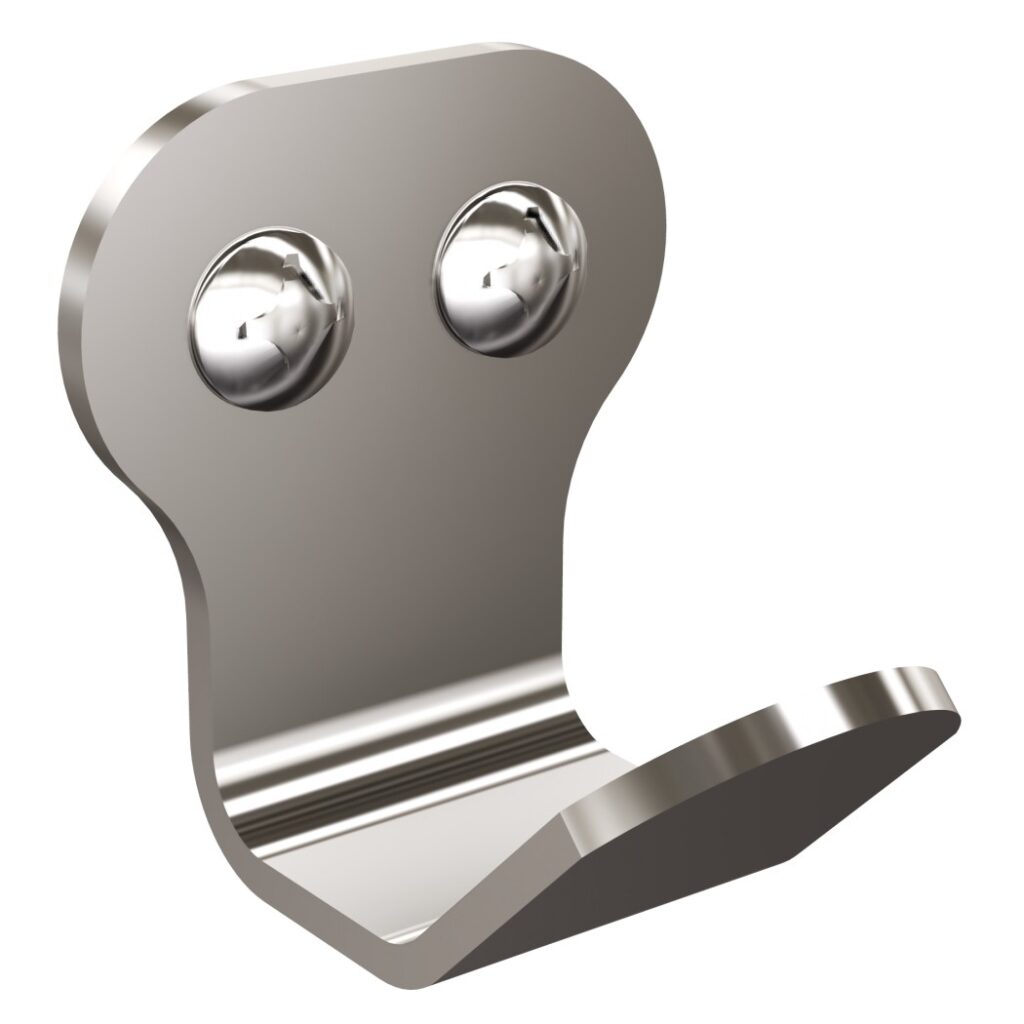 Wieszak 1-hakowy ANDEX Technic 327SG stal nierdzewna polerowana