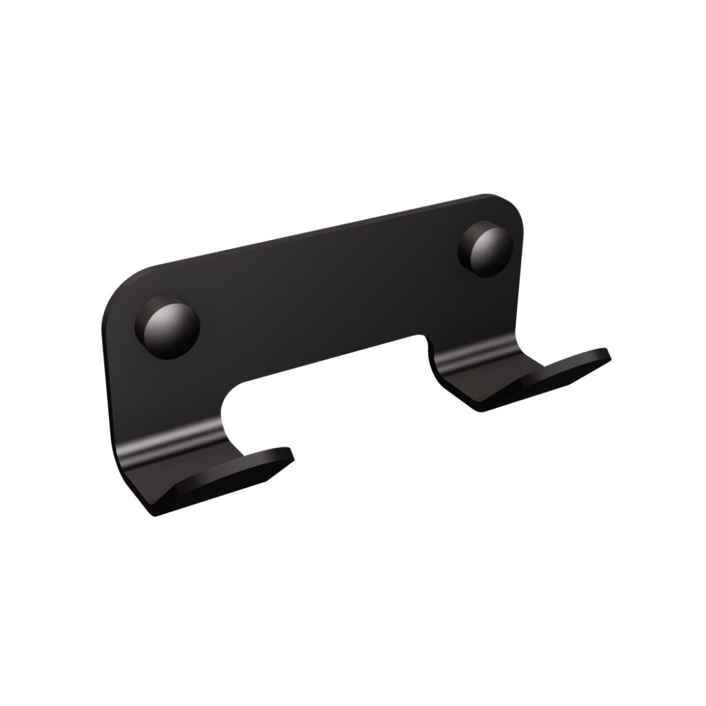 Wieszak 2-hakowy ANDEX Technic 304NG stal nierdzewna czarny