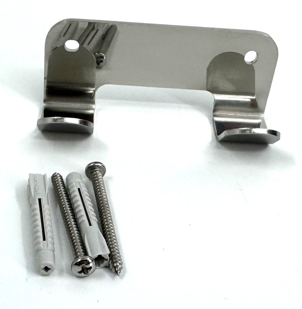 Wieszak 2-hakowy ANDEX Technic 304SG stal nierdzewna polerowana