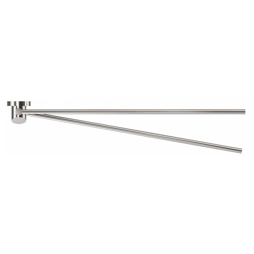 Wieszak 2-prętowy ANDEX Novel 905SG stal nierdzewna polerowana