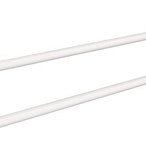 Wieszak 2-rurkowy ANDEX Technic 302B stal nierdzewna biały