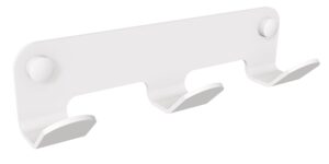 Wieszak 3-hakowy ANDEX Technic 305B stal nierdzewna biały
