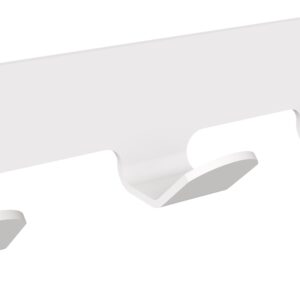 Wieszak 3-hakowy ANDEX Technic 305B stal nierdzewna biały