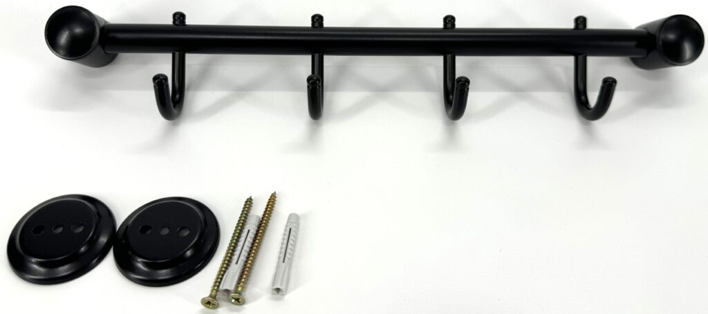 Wieszak 4-hakowy ANDEX Classic 006NG czarny