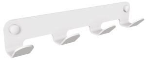 Wieszak 4-hakowy ANDEX Technic 306B stal nierdzewna biały