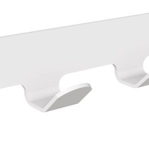 Wieszak 4-hakowy ANDEX Technic 306B stal nierdzewna biały