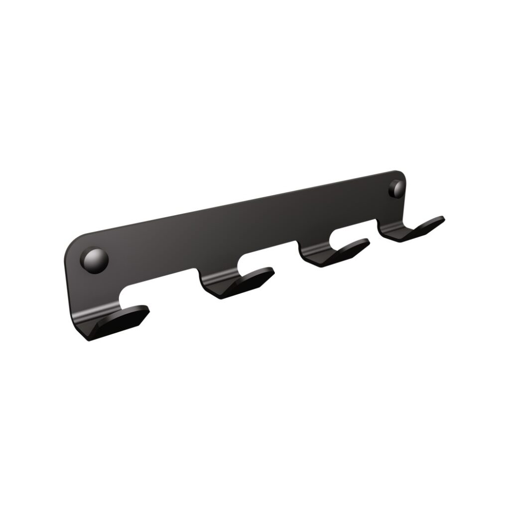 Wieszak 4-hakowy ANDEX Technic 306NG stal nierdzewna czarny