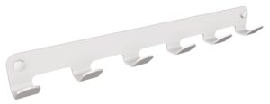 Wieszak 6-hakowy ANDEX Technic 329B stal nierdzewna biały