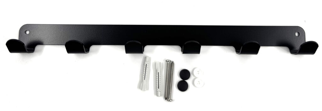 Wieszak 6-hakowy ANDEX Technic 329NG stal nierdzewna czarny