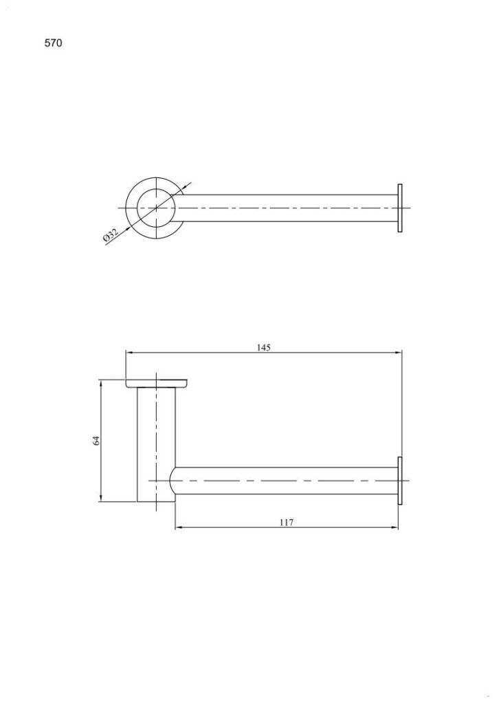 Wieszak na papier ANDEX Sanibella 570CC chrom
