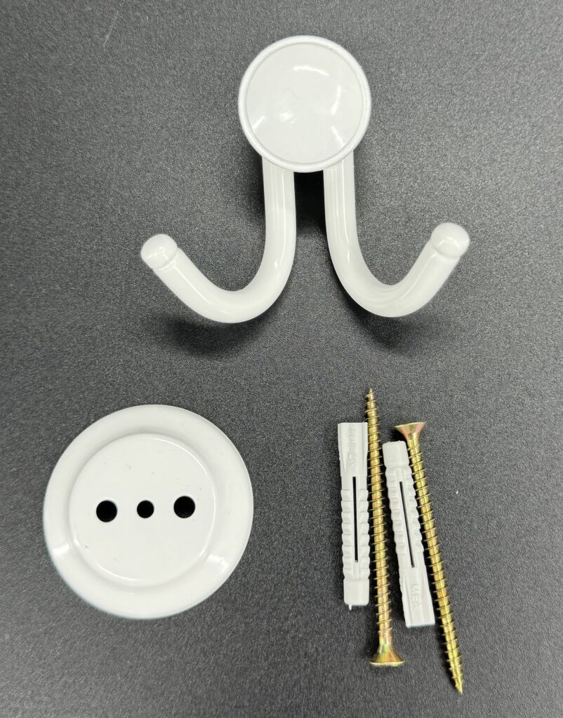 Wieszak podwójny ANDEX Classic 011B biały