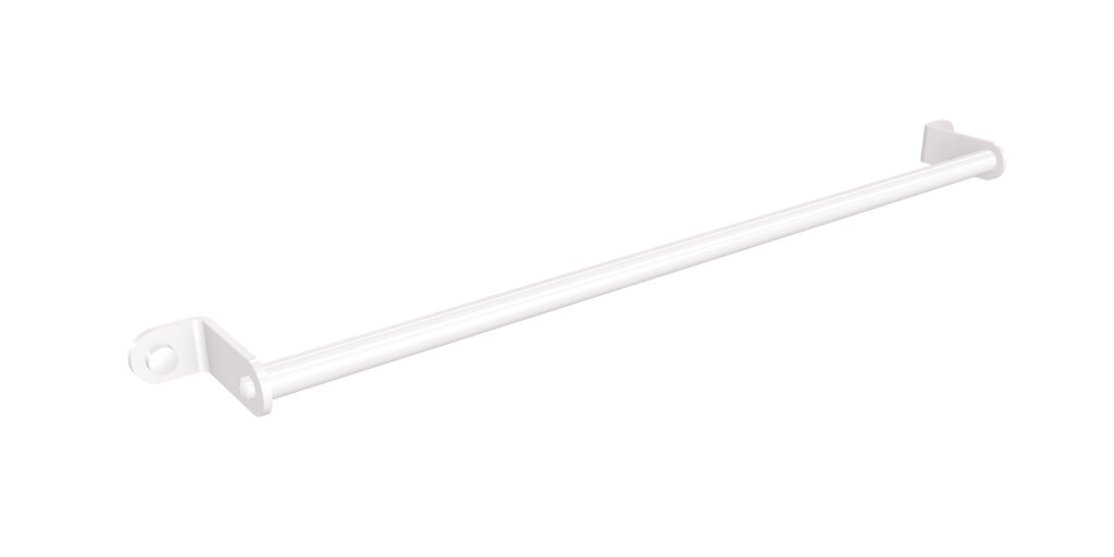 Wieszak rurka ANDEX Technic 301B stal nierdzewna biały