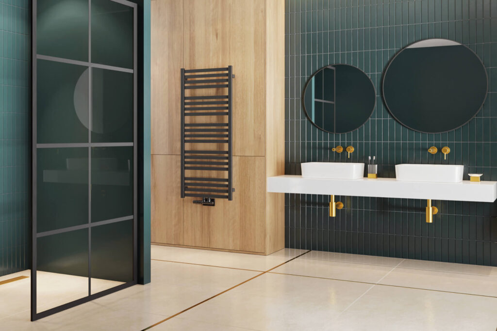 Volaro 2.0 zestaw zintegrowany termostat grzejnikowy lewy, czarny mat