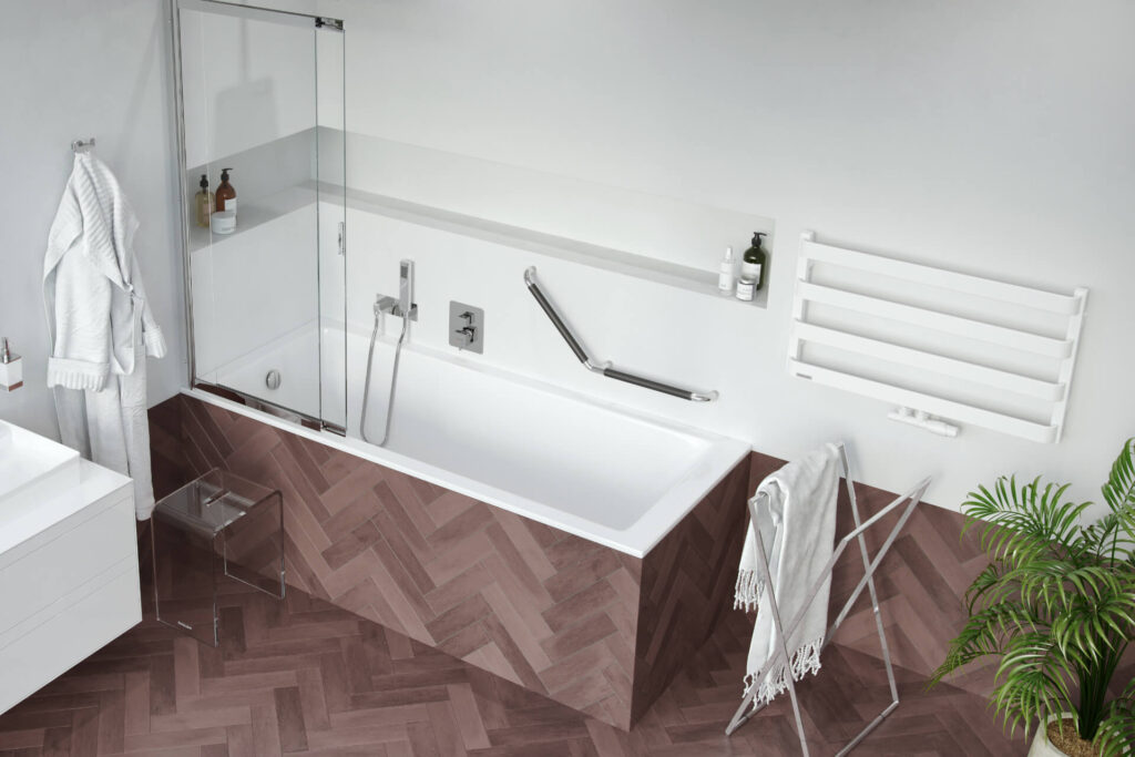 Volaro 2.0 zestaw zintegrowany termostat grzejnikowy prawy, biały mat