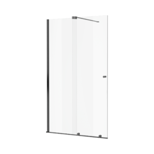 Ortigo walk-in drzwi prysznicowe przesuwne 140×200 cm, powłoka Clean Control, grafit szczotkowany