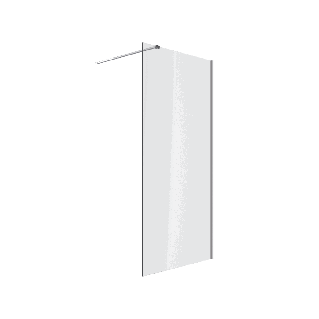 Vidoq walk-in ścianka prysznicowa prosta 80×200 cm, powłoka Clean Control, chrom