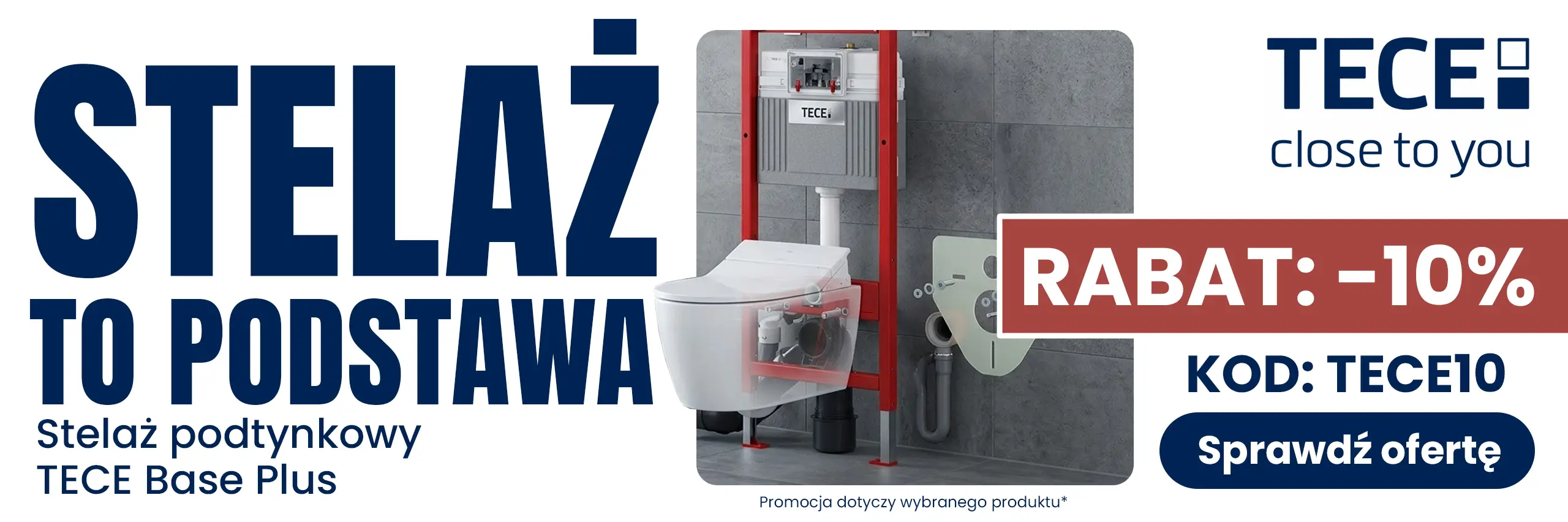 STELAŻ TO PODSTAWA. Stelaż podtynkowy TECE Base Plus -10%