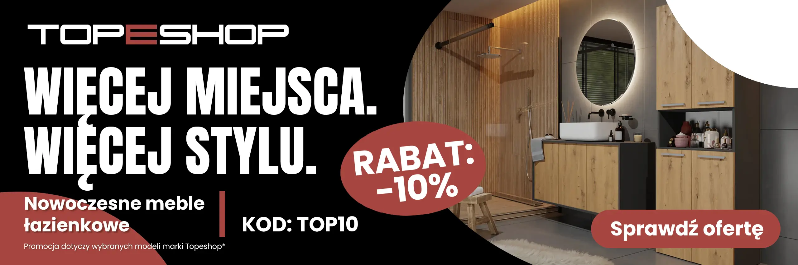 Nowoczesne meble łazienkowe TOPESHOP -10%