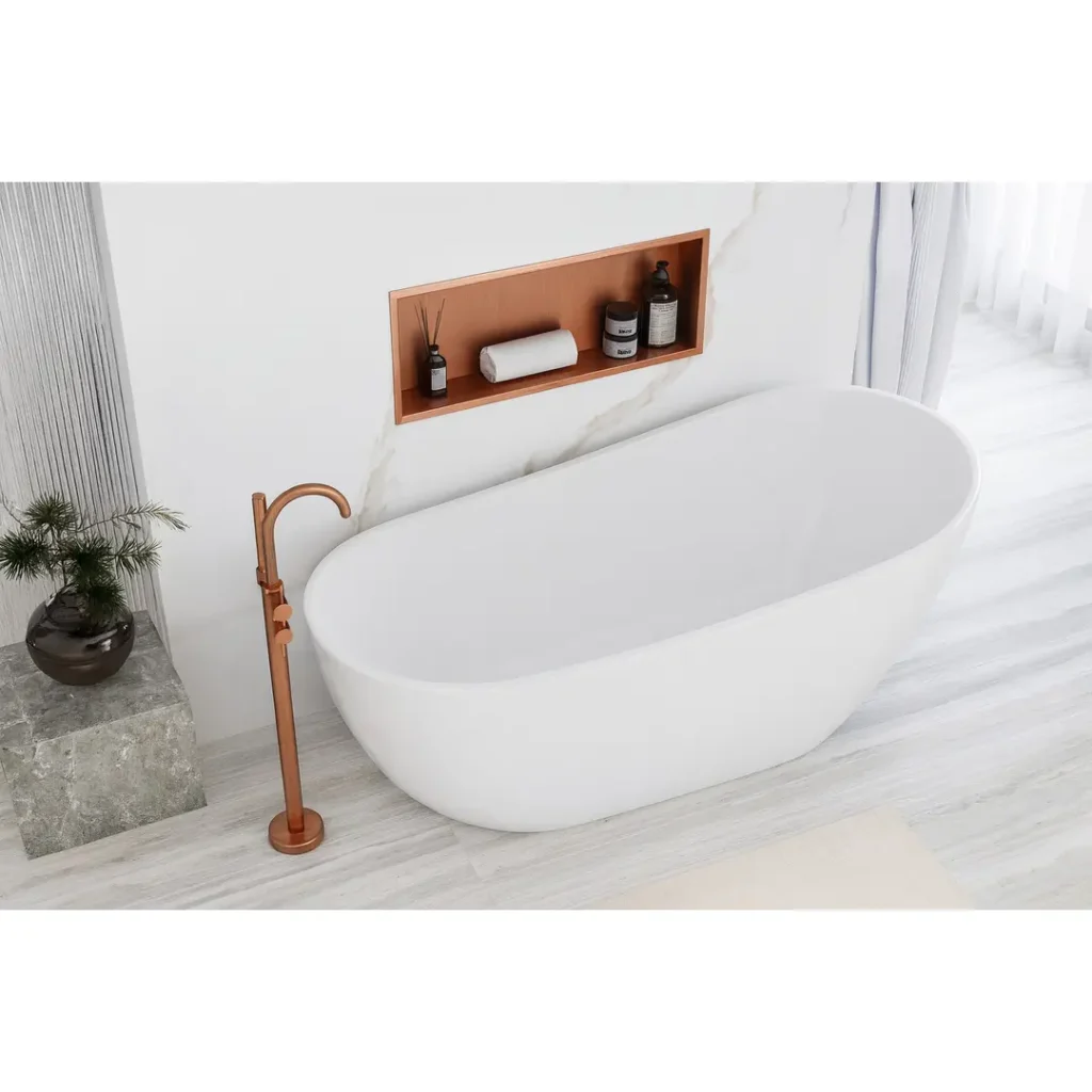 REA PÓŁKA WNĘKOWA 30x60x10 BRUSH COPPER REA-05609