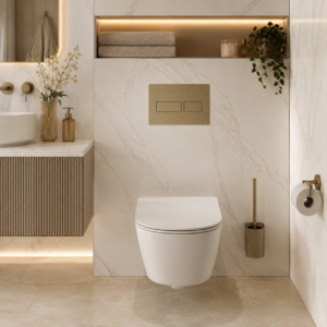 Tece Solid przycisk spłukujący do WC brąz szczotkowany 9240444